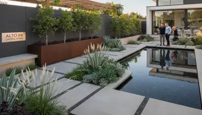 Landscaping service crew in Grand Rapids, MI providing professional lawn and landscape care