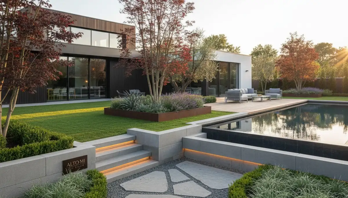 Landscaping crew in Grand Rapids, MI providing professional lawn and landscape services