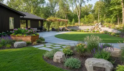 Landscaping service in Grand Rapids, MI providing professional yard care and outdoor maintenance