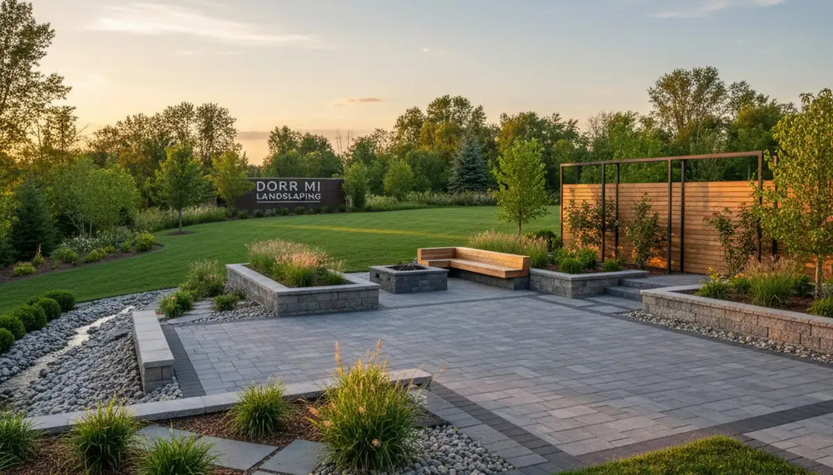Landscaping crew serving Grand Rapids, MI provides professional lawn and garden care services