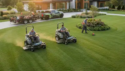 Professional lawn mowing service in Grand Rapids, MI by Chop Chop Landscaping